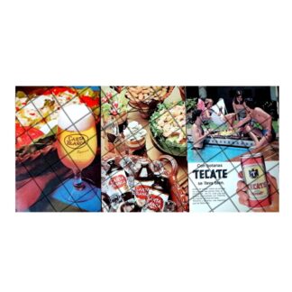 3 MINI CARTELES RETRO, TECATE Y CARTA BLANCA 1970s /211