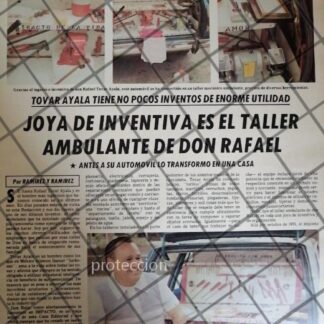 AFICHE POLITICO RAFAEL TOVAR AYALA Y SU TALLER AMBULANTE