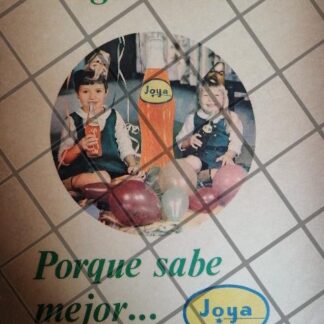 CARTEL ANTIGUO REFRESCOS JOYA 1940s MONTERREY /308