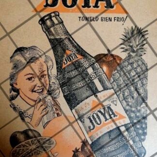 CARTEL ANTIGUO REFRESCOS JOYA 1940s /306