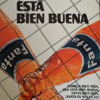 CARTEL VINTAGE ORIGINAL REFRESCOS FANTA 1968
