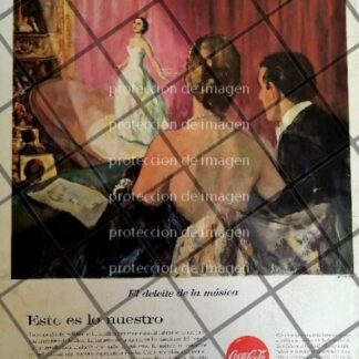 AFICHE ANTIGUO ORIGINAL COCA COLA DIBUJO: ROBERT MOORE /R4