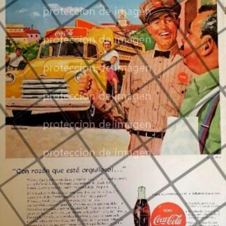 AFICHE ANTIGUO ORIGINAL COCA COLA DIBUJO DE ROBERT MOORE /R2