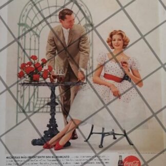 CARTEL PUBLICIDAD VINTAGE ORIGINAL COCA COLA 1960S /C37