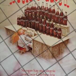 CARTEL PUBLICIDAD VINTAGE ORIGINAL COCA COLA 1960S /C35
