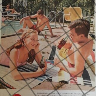 CARTEL PUBLICIDAD VINTAGE ORIGINAL COCA COLA 1960S /C33