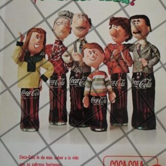 CARTEL PUBLICITARIO RETRO ORIGINAL COCA COLA 1960S /C32