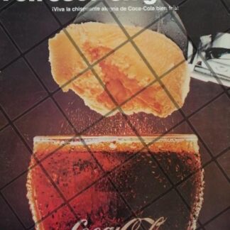 CARTEL PUBLICITARIO RETRO ORIGINAL COCA COLA 1960S /C31