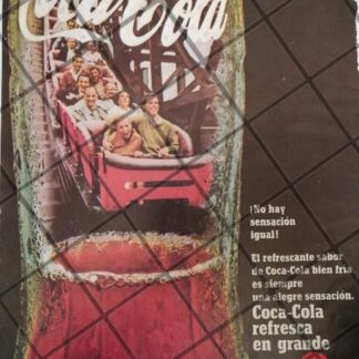 CARTEL PUBLICITARIO RETRO ORIGINAL COCA COLA 1960S /C30