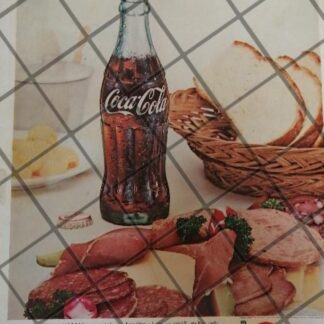 CARTEL PUBLICITARIO RETRO ORIGINAL COCA COLA 1960S /C29