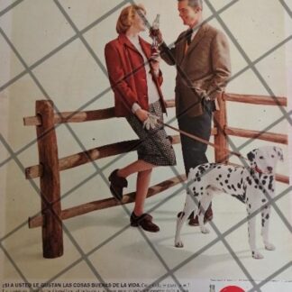 CARTEL PUBLICITARIO RETRO ORIGINAL COCA COLA 1959 /C28