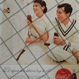 CARTEL PUBLICITARIO RETRO ORIGINAL COCA COLA 1950s /C25