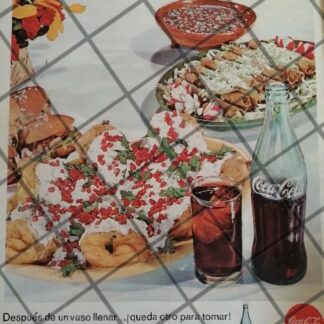 CARTEL PUBLICITARIO RETRO ORIGINAL COCA COLA 60s /C23