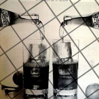 AFICHE PUBLICITARIO RETRO ORIGINAL PEPSI (PLACER) 1960