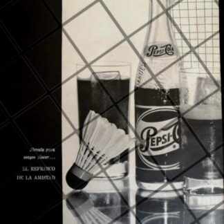 AFICHE PUBLICITARIO RETRO ORIGINAL PEPSI (SIRVALA) 1960