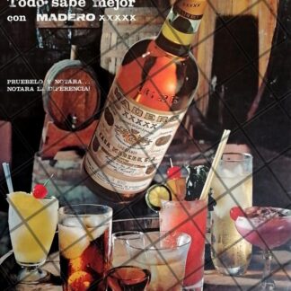 CARTEL PUBLICITARIO BRANDY MADERO XXXXX 1967 /632