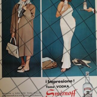 CARTEL PUBLICITARIO VODKA SMIRNOFF 1966 /630