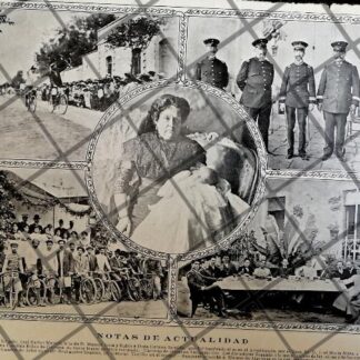 AFICHE ANTIGUO BAUTIZO. MANUEL IZITA SEPTIEN Y OTROS 1912