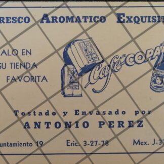 RARISIMO CARTEL ANTIGUO ORIGINAL REFRESCOS CAFE COLA 1930s