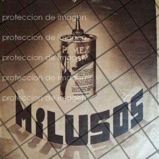 AFICHE ANTIGUO ACEITE PEMEX MIL USOS 1934 /MUY RARO