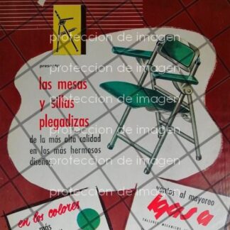 CARTEL PUBLICITARIO RETRO SILLAS IGA (IGASA) 1959