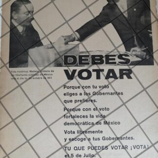 CARTEL ANTIGUO CONSEJO NACIONAL DE LA PUBLICIDAD 1964