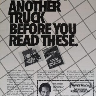 CARTEL RETRO CON JUGADOR NFL O.J. SIMPSON 1979 HERTZ