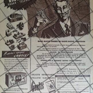 CARTEL PUBLICITARIO RETRO ESCUELAS HEMPHILL SCHOOLS 19450