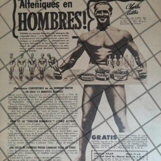 AFICHE ANTIGUO EL METODO CHARLES ATLAS 1948