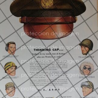 CARTEL VINTAGE RECLUTAMIENTO MILITAR DE U.S.A. 1950