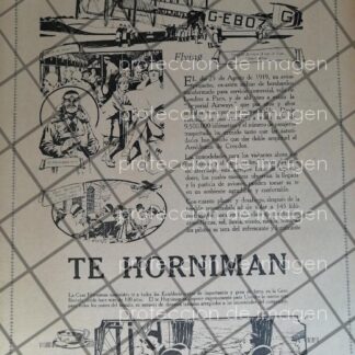 CARTEL DE PUBLICIDAD ATIGUA, TE HORNIMAN 1927 MUY RARO