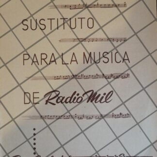 AFICHE ANTIGUO RADIO DIFUSORA RADIO MIL 1952 121