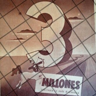 AFICHE ANTIGUO ORIGINAL LOTERIA NACIONAL 1953 /189