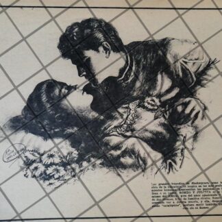 FOTO GRABADO ANTIGUO DE LUISA HELGUERA 1956 ROMEO Y JULIETA