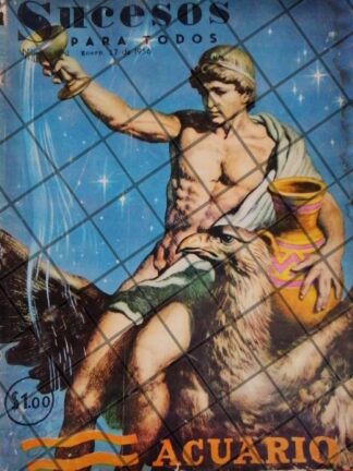 PORTADA ARTISTICA ANTIGUA DE JESUS HELGUERA 1956 ACUARIO