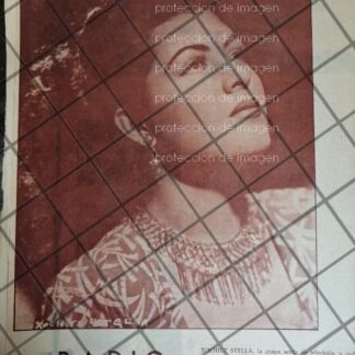 AFICHE ANTIGUO DEBUTA LA ACTRIZ XOCHITL STELLA 1952