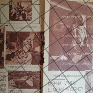 AFICHE ANTIGUO KRISHNA VENTA 1952