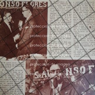 AFICHE ANTIGUO ALFONSO FLORES M. (COVE) 1952