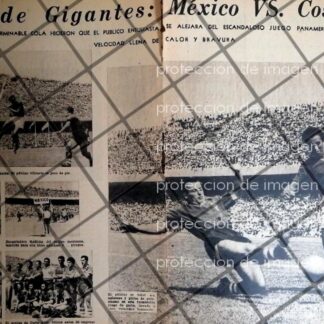 AFICHE ANTIGUO MEXICO Vs COSTA RICA. COPA PANAMERICANA 1956 FUTBOL