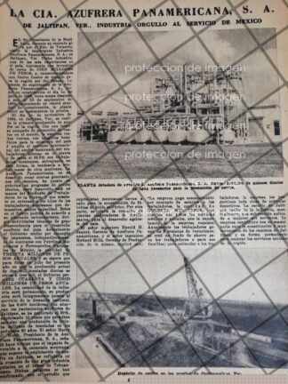 AFICHE ANTIGUO. AZUFRERA PANAMERICANA S.A JALTIPAN VER. 1956