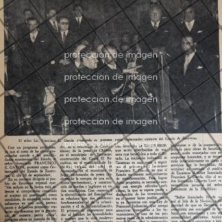 AFICHE ANTIGUO FRANCISCO E. GARCIA ESTRADA ASUME EN ZACATECAS 1956