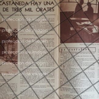 AFICHE ANTIGUO MANICOMIO LA CASTAÑEDA 1953