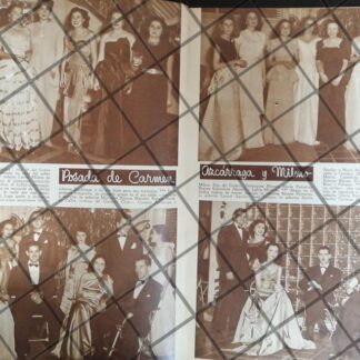 AFICHE RETRO. POSADA FAMILIA AZCARRAGA MILMO 1948