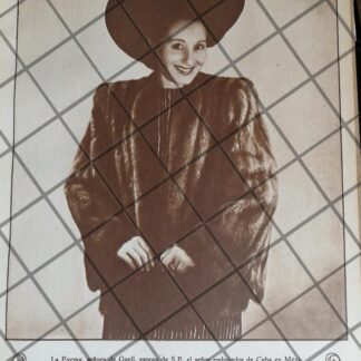 CARTEL ANTIGUO RETRO ABRIGOS PIELES KAMCHATKA 1948