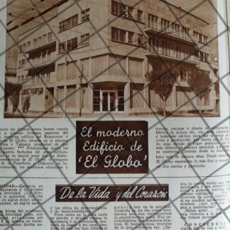 CARTEL RETRO INAUGURAN OTRA PASTELERIA EL GLOBO 1948