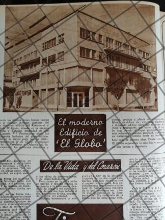 CARTEL RETRO INAUGURAN OTRA PASTELERIA EL GLOBO 1948