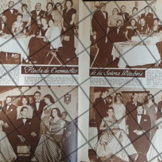 AFICHE RETRO FIESTA CASA WIECHERS LUNA 1948