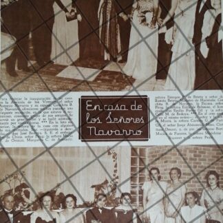 AFICHE RETRO FIESTA CASA ANTONIO NAVARRO 1948