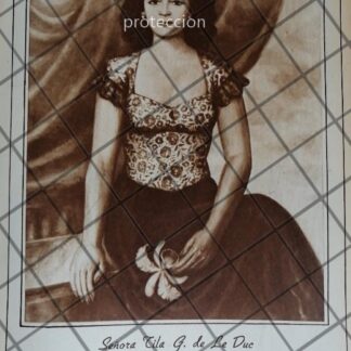 AFICHE RETRO POR: ROBERTO CUEVA DEL RIO. LILIA DE LEDUC