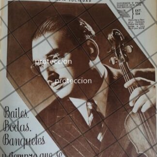 CARTEL ANTIGUO. SERGIO GOLWARZ Y SU ORQUESTA 1948